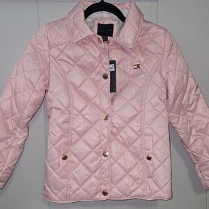 Tommy Hilfiger Kids Light Pink Quilted Puffer Jacket